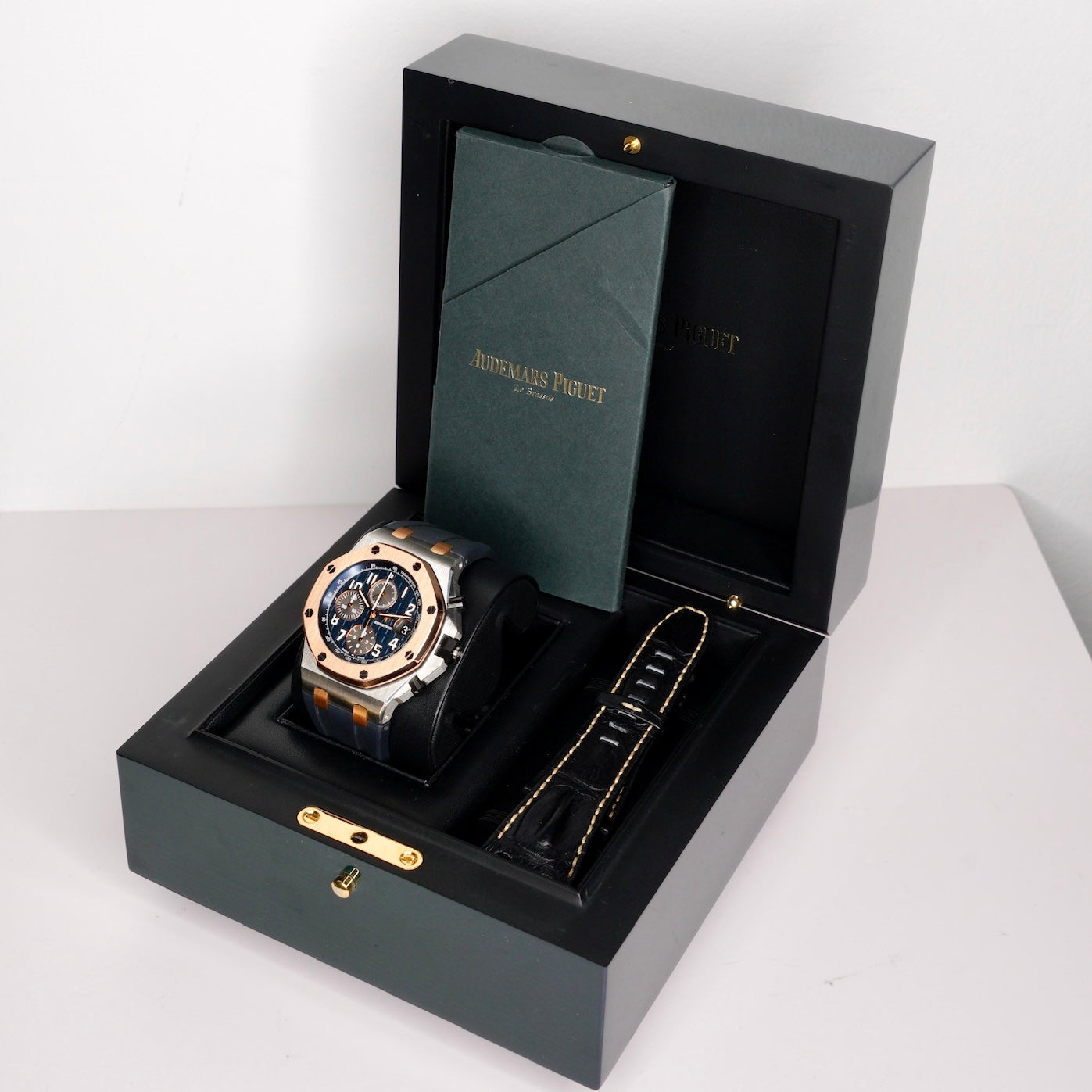 Audemars Piguet Royal Oak Offshore 26471SR.OO.D101CR.01 “BUCHERER” Blue Dial Two-Tone Rose Gold & Steel Chronograph 42mm