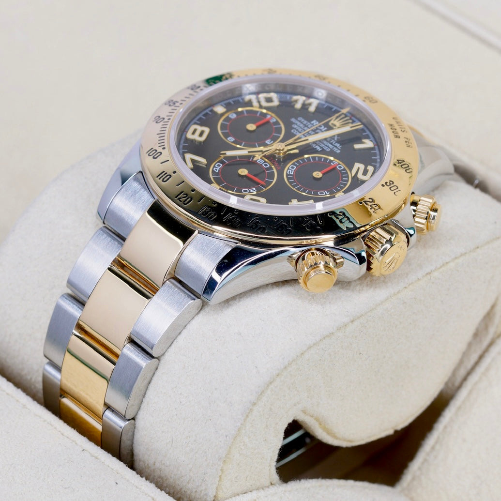 Rolex Daytona 116523 “RACING BLUE” Blue Arabic Dial Two-Tone Yellow Gold & Steel 40mm