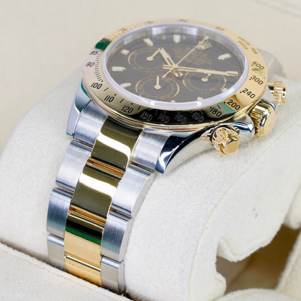 Rolex Daytona 116523 Black Dial Two-Tone Yellow Gold & Steel 40mm
