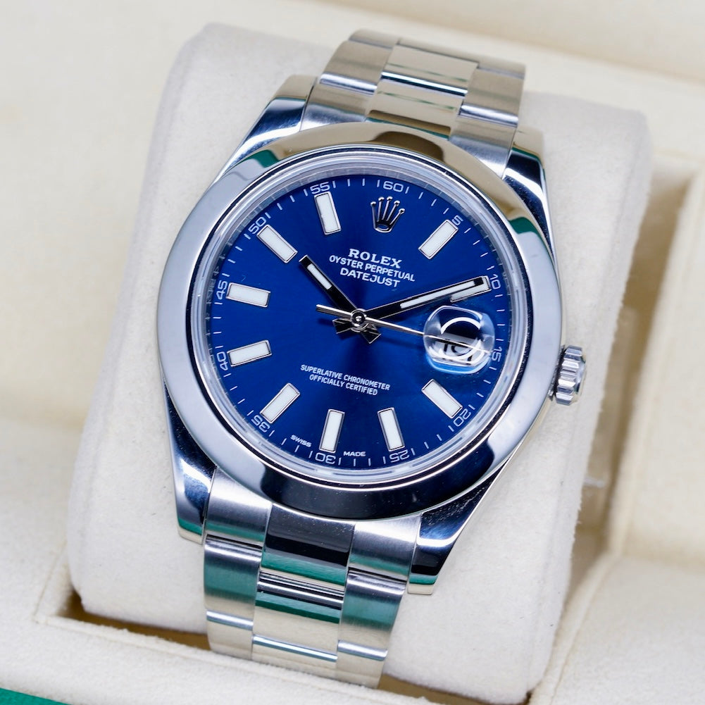 Rolex Datejust 116300 Blue Dial Stainless Steel Oyster 41mm