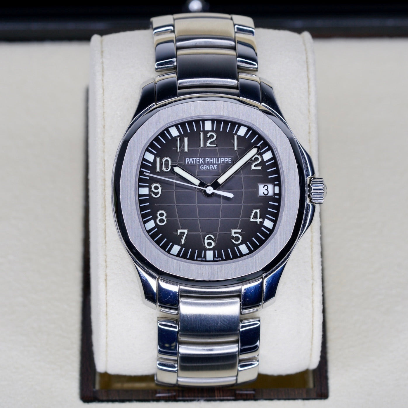 Patek Philippe Aquanaut 5167/1A-001 Black Dial Stainless Steel Bracelet & Tropical Strap 40mm 2011