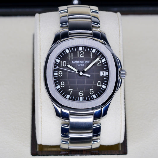 Patek Philippe Aquanaut 5167/1A-001 Black Dial Stainless Steel Bracelet & Tropical Strap 40mm 2011