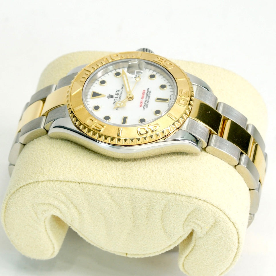 Rolex Yacht-Master 68623 Two-Tone Yellow Gold & Steel White Dial 35mm