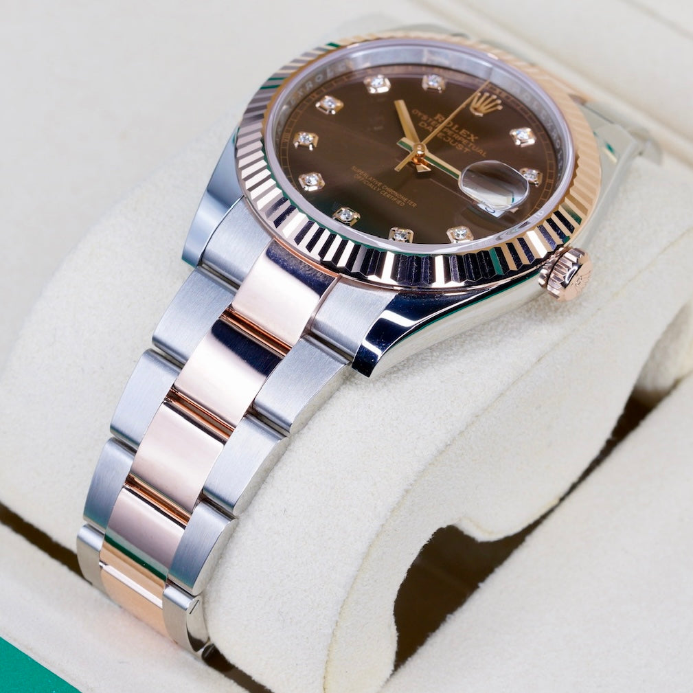 Rolex Datejust 126331 “CHOCO DIAMOND” Brown Diamond Dial Two-Tone Stainless Steel & Rose Gold 41mm 2025