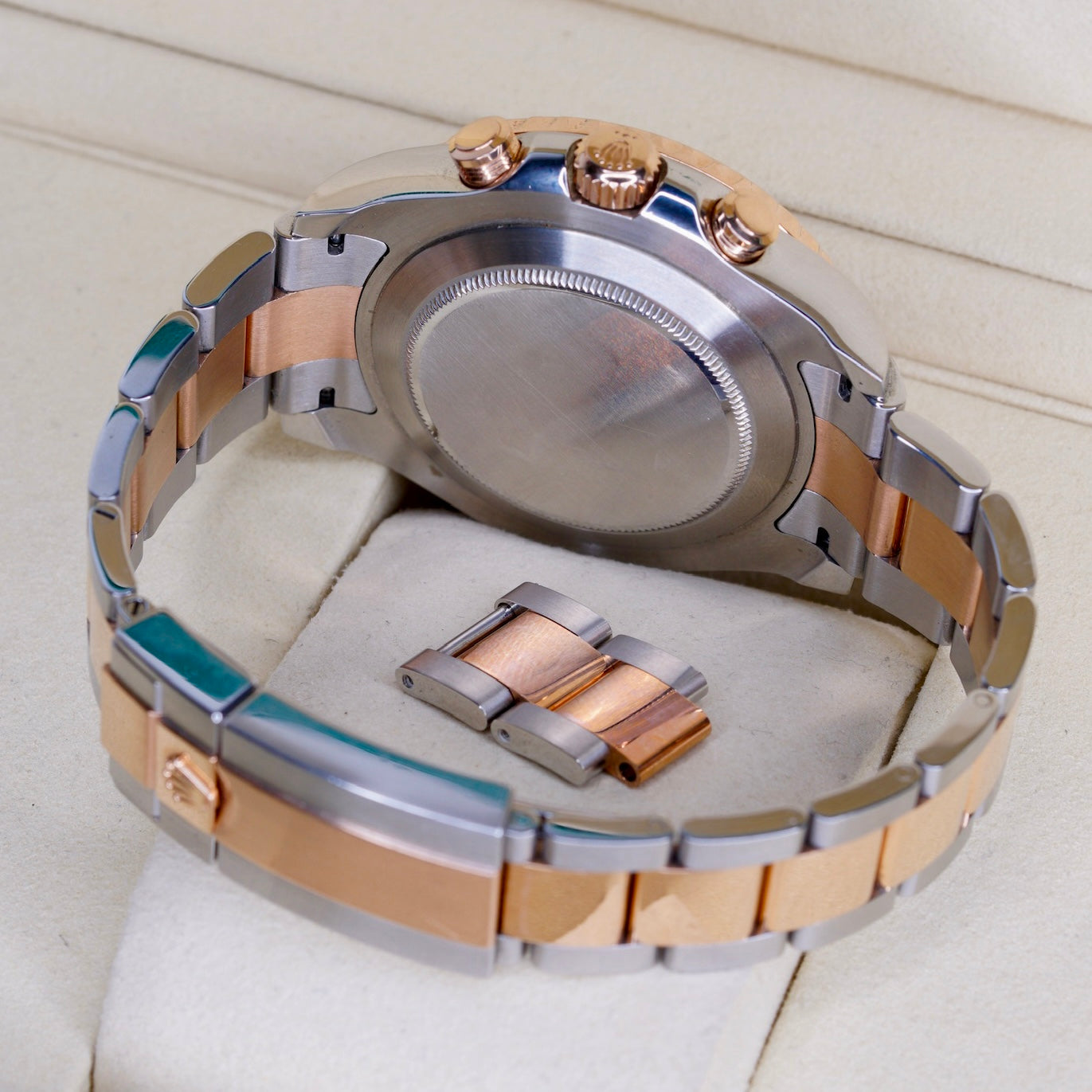 Rolex Yacht-Master II 116681 “MERCEDES HANDS” White Dial Mercedes Hands Two-Tone Rose Gold & Steel 44mm 2019