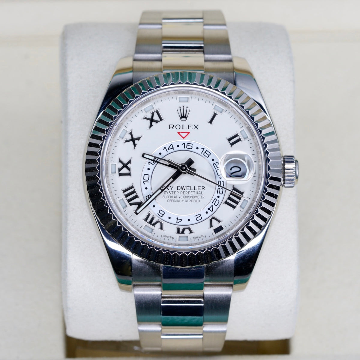 Rolex Sky-Dweller 326939 “CREAM SKY” Ivory Dial White Gold 42mm