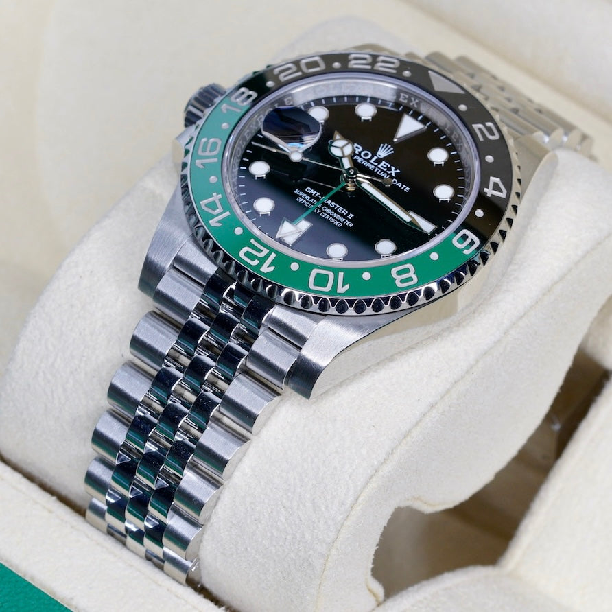 Rolex GMT-Master II 126720VTNR “SPRITE” Black Dial Green & Black Bezel Stainless Steel Jubilee 40mm 2024