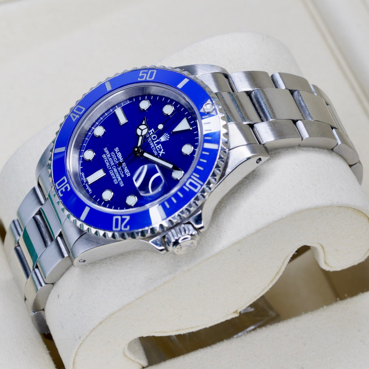 Rolex Submariner 16610 “ALMOST SMURF” AM Blue Dial & Blue Bezel Stainless Steel 40mm