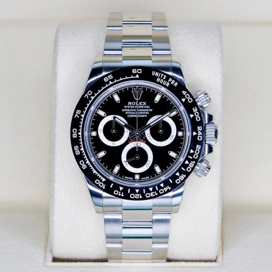 Rolex Daytona 116500LN “REVERSE PANDA” Black Dial White Sub Dials Stainless Steel 40mm 2023