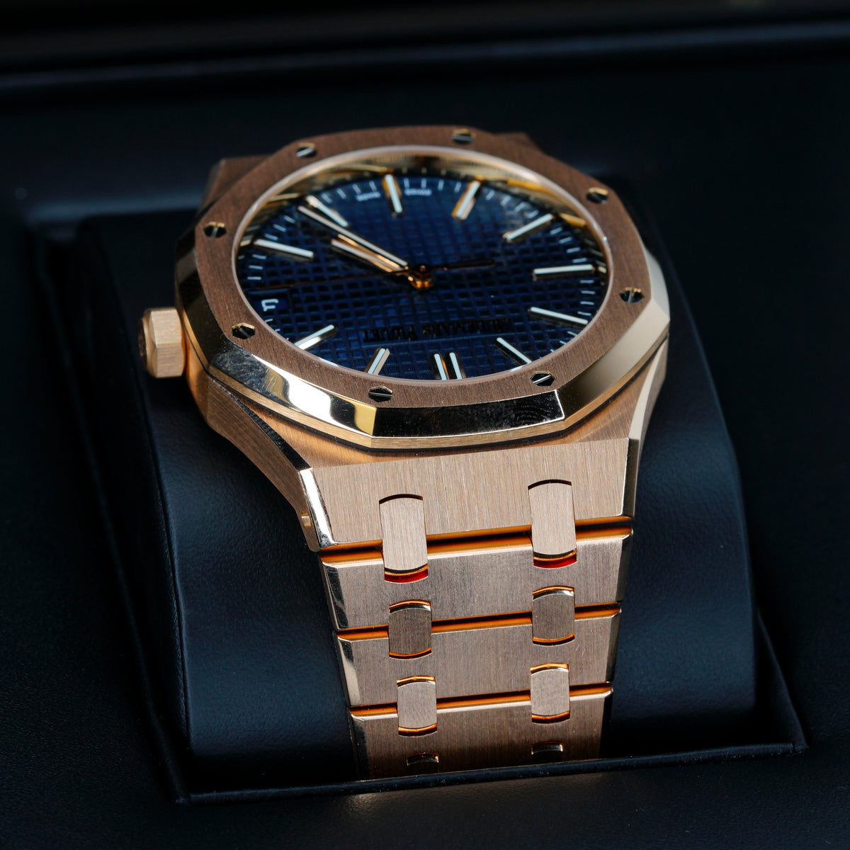 Audemars Piguet NEW Royal Oak 15510OR.OO.1320OR.03 “BLUE OAK” Blue Dial Rose Gold 41mm