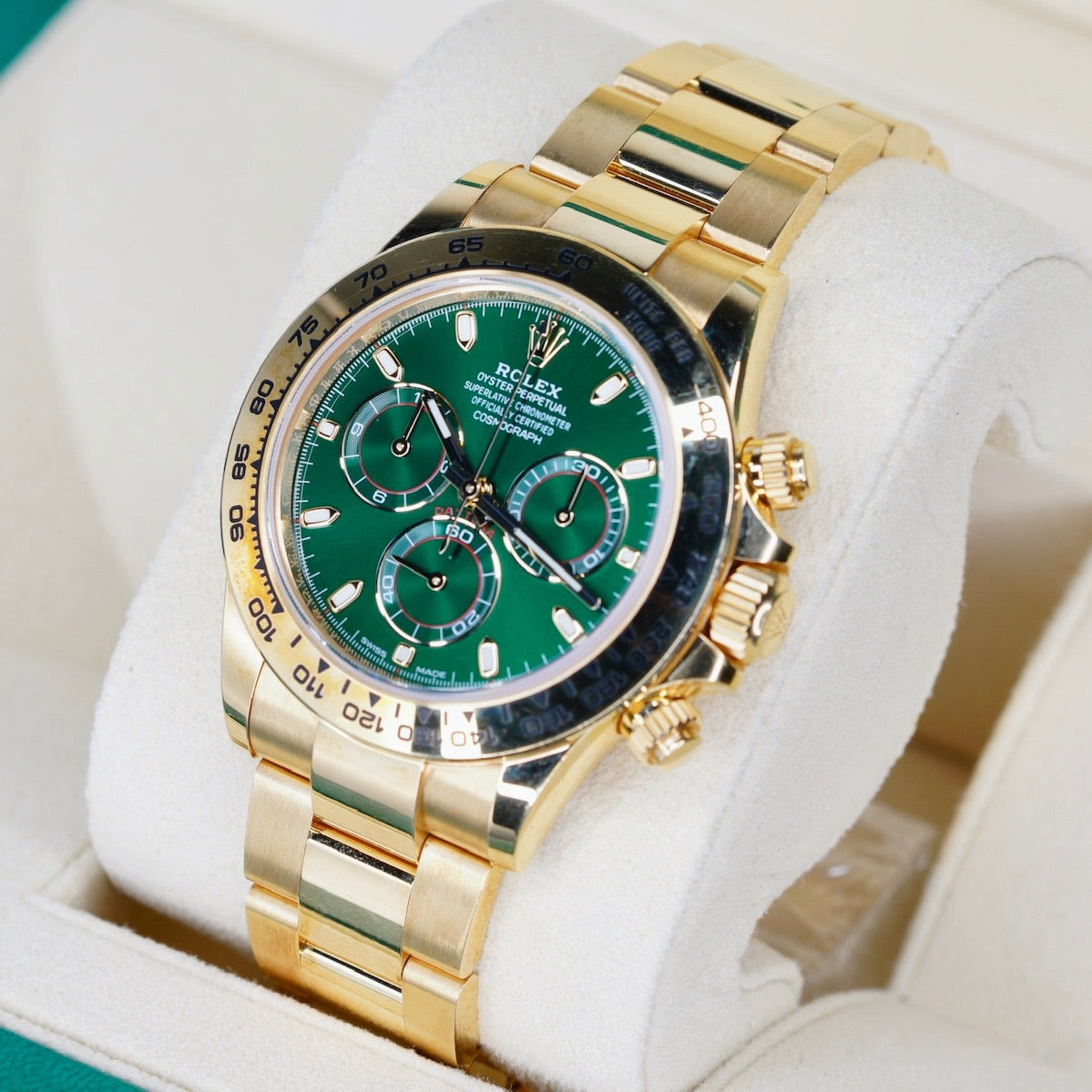 Rolex Daytona 116508 “JOHN MAYER” Green Dial Yellow Gold 40mm 2021