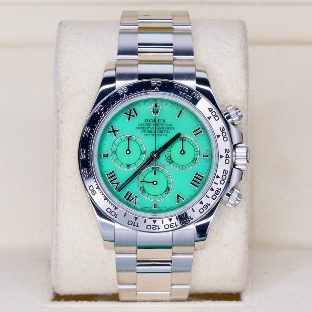 Rolex Daytona 116509 “BEACH” Chrysoprase Dial White Gold 40mm 2016