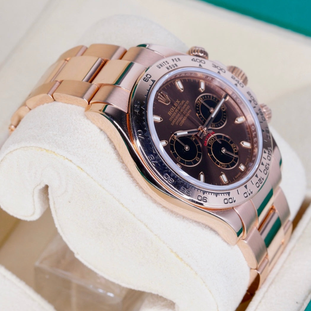 Rolex Daytona 116505 “CHOCOLATE” Brown Stick Dial Rose Gold 40mm