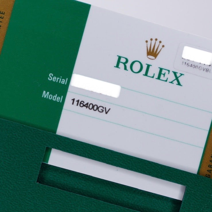 Rolex Milgauss 116400GV Blue Dial Green Crystal Stainless Steel 40mm 2017