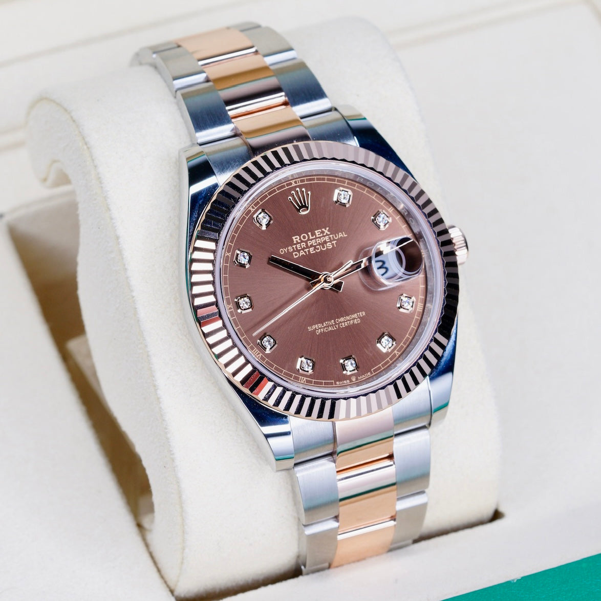 Rolex Datejust 126331 “CHOCO DIAMOND” Brown Diamond Dial Two-Tone Stainless Steel & Rose Gold 41mm 2025