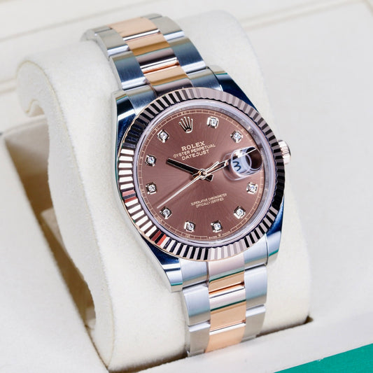 Rolex Datejust 126331 “CHOCO DIAMOND” Brown Diamond Dial Two-Tone Stainless Steel & Rose Gold 41mm 2025