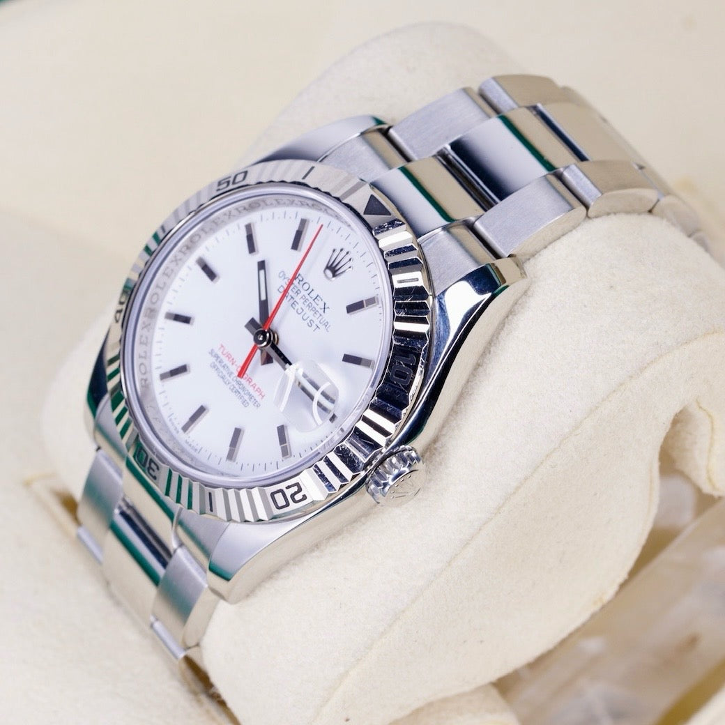 Rolex Datejust 116264 “TURN-O-GRAPH” White Dial Red Arrow Stainless Steel 36mm