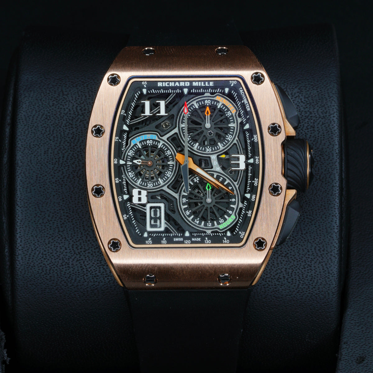 Richard Mille LIKE NEW 2023 RM 72-01RG Skeleton Dial Rose Gold Rubber Strap