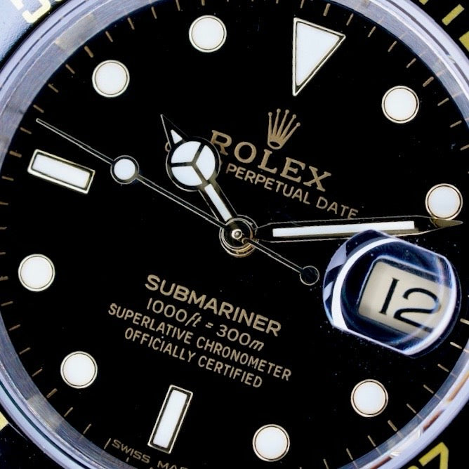 Rolex Submariner Date 16613LN Black Dial Two-Tone Yellow Gold & Steel 40mm