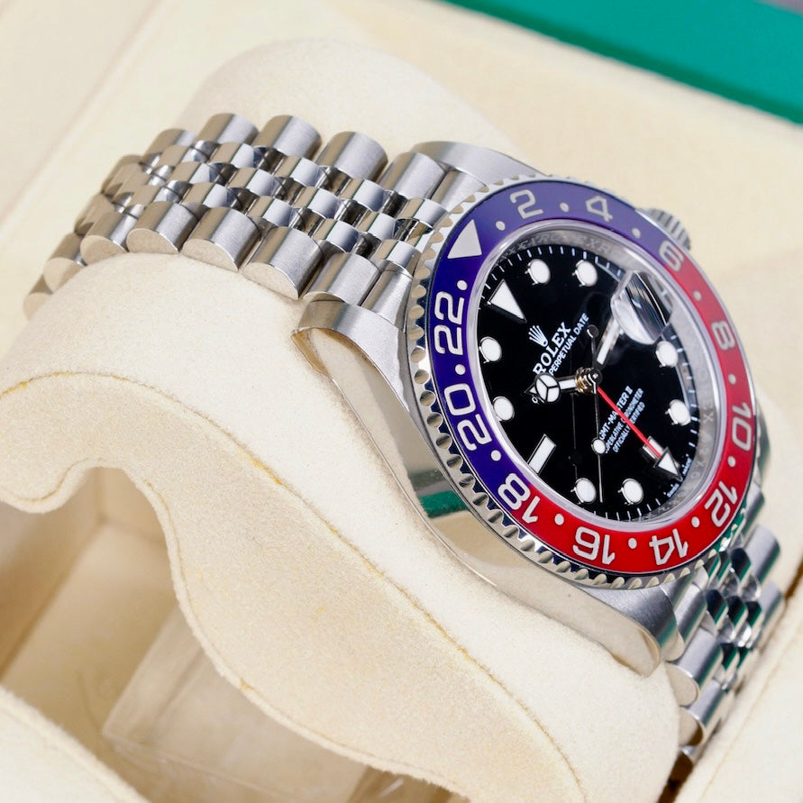 Rolex GMT-Master II 126710BLRO “PEPSI” Black Dial Red & Blue Bezel Stainless Steel Jubilee 40mm 2025