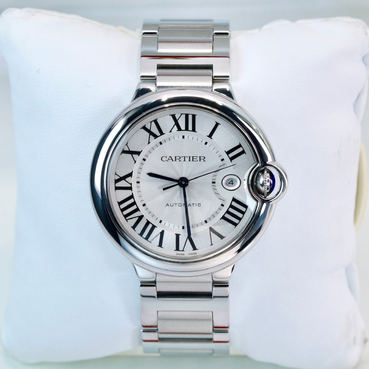 Cartier Ballon Bleu 3001 White Dial Stainless Steel 42mm