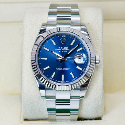 Rolex Datejust 126334 Blue Stick Dial Stainless Steel 41mm 2018