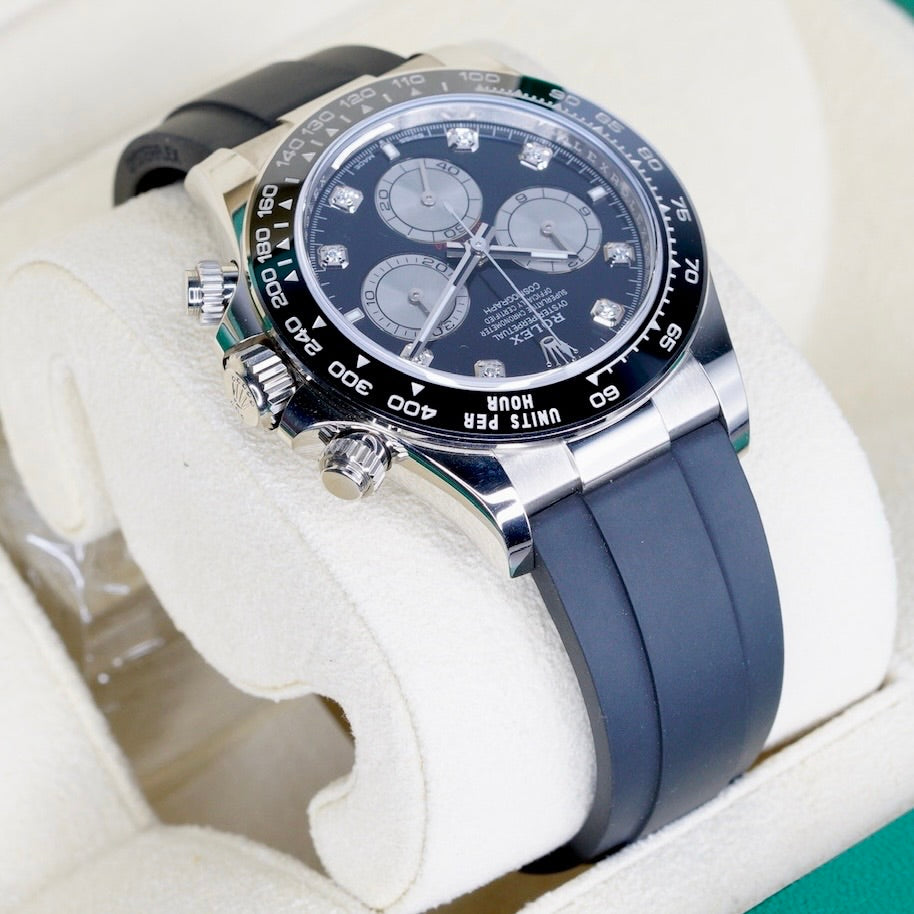 Rolex Daytona 126519 “BLACK DIAMOND” Black Diamond Dial White Gold Oysterflex 40mm 2025