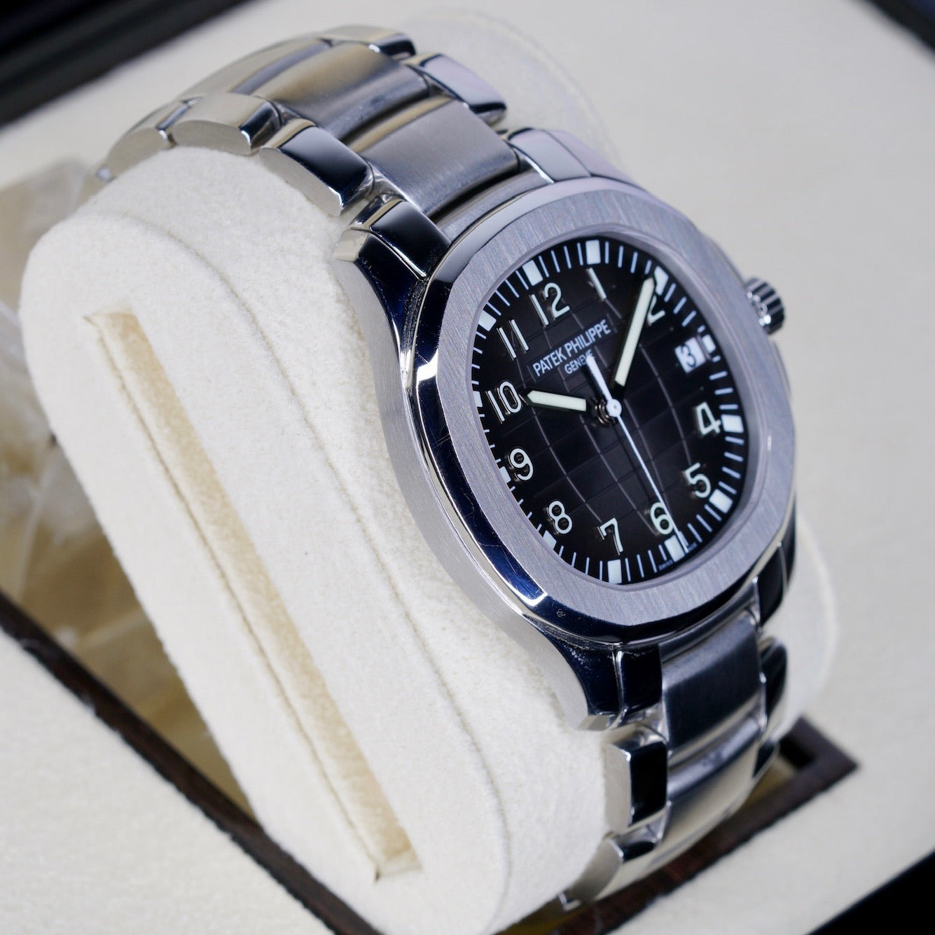 Patek Philippe Aquanaut 5167/1A-001 Black Dial Stainless Steel Bracelet & Tropical Strap 40mm 2011