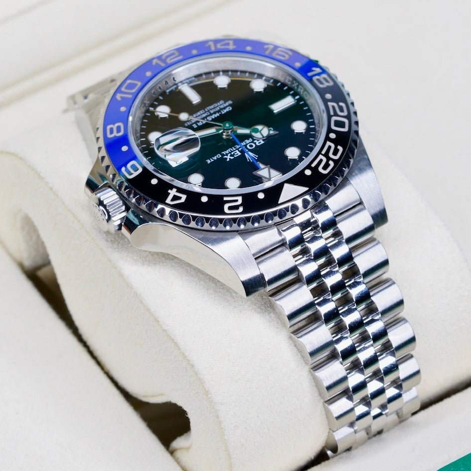 Rolex GMT-Master II 126710BLNR "BATGRIL" Black Dial Black & Blue Bezel Stainless Steel Jubilee 40mm 2020