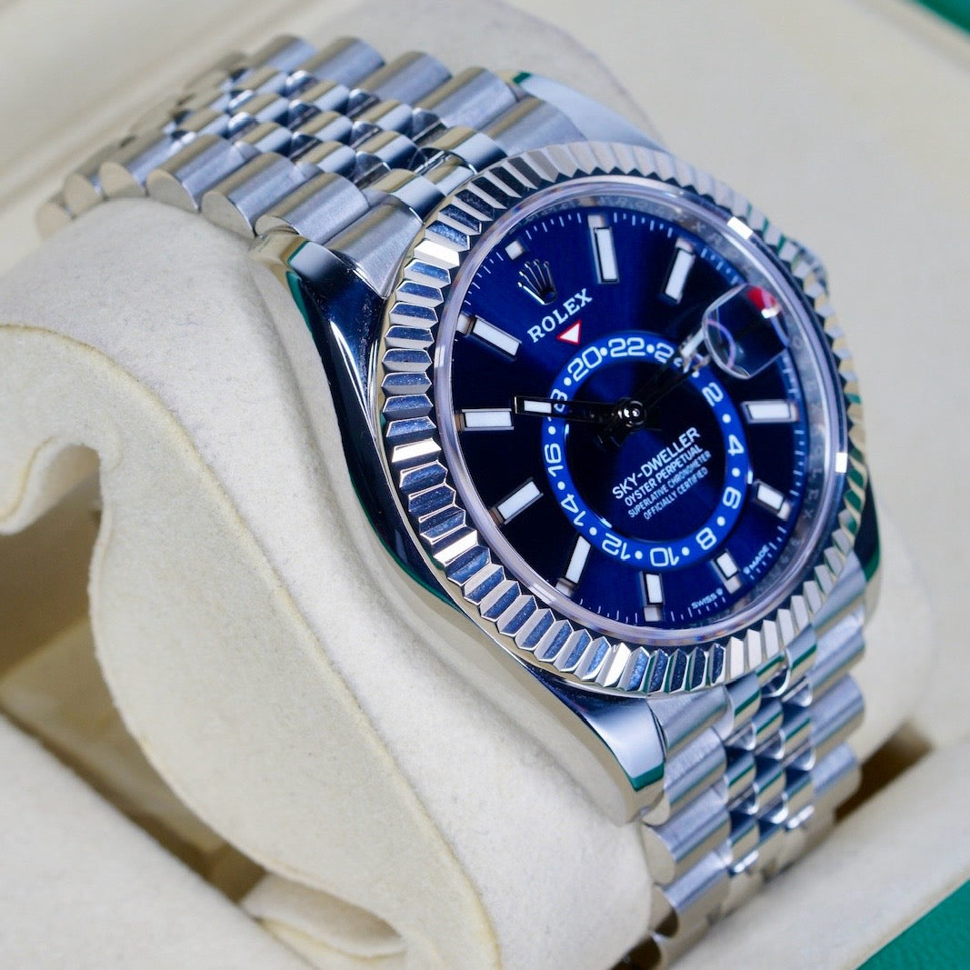 Rolex Sky-Dweller 336934 “SKY BLUE” Blue Stick Dial Stainless Steel Jubilee 42mm