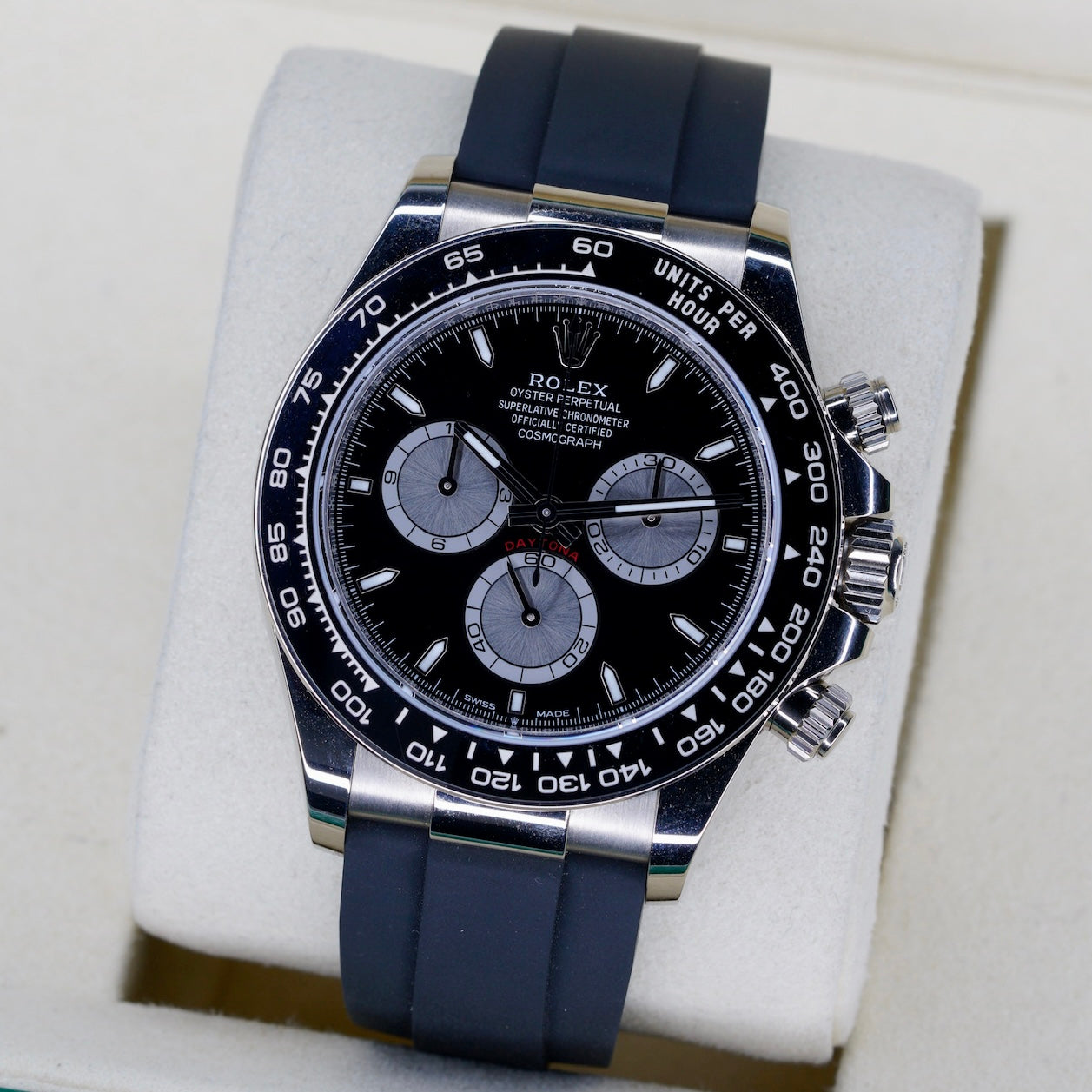 Rolex Daytona 126519LN “BABY LE MANS” Black Dial White Gold Oysterflex 40mm 2023