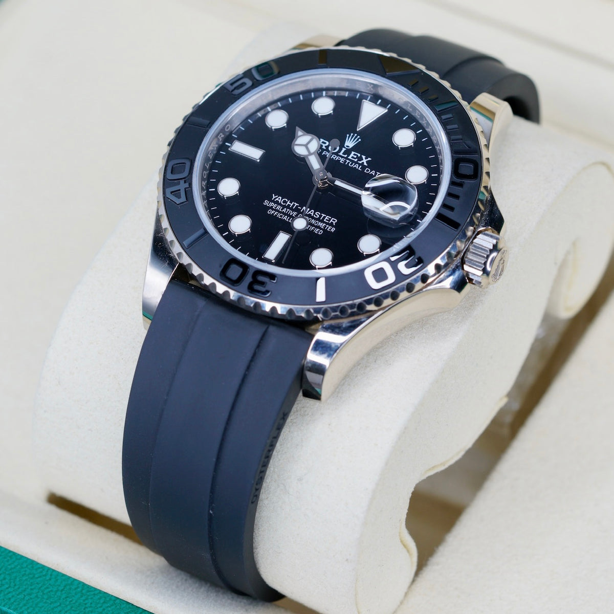 Rolex Yacht-Master 226659 Black Dial White Gold Oysterflex 42mm 2024