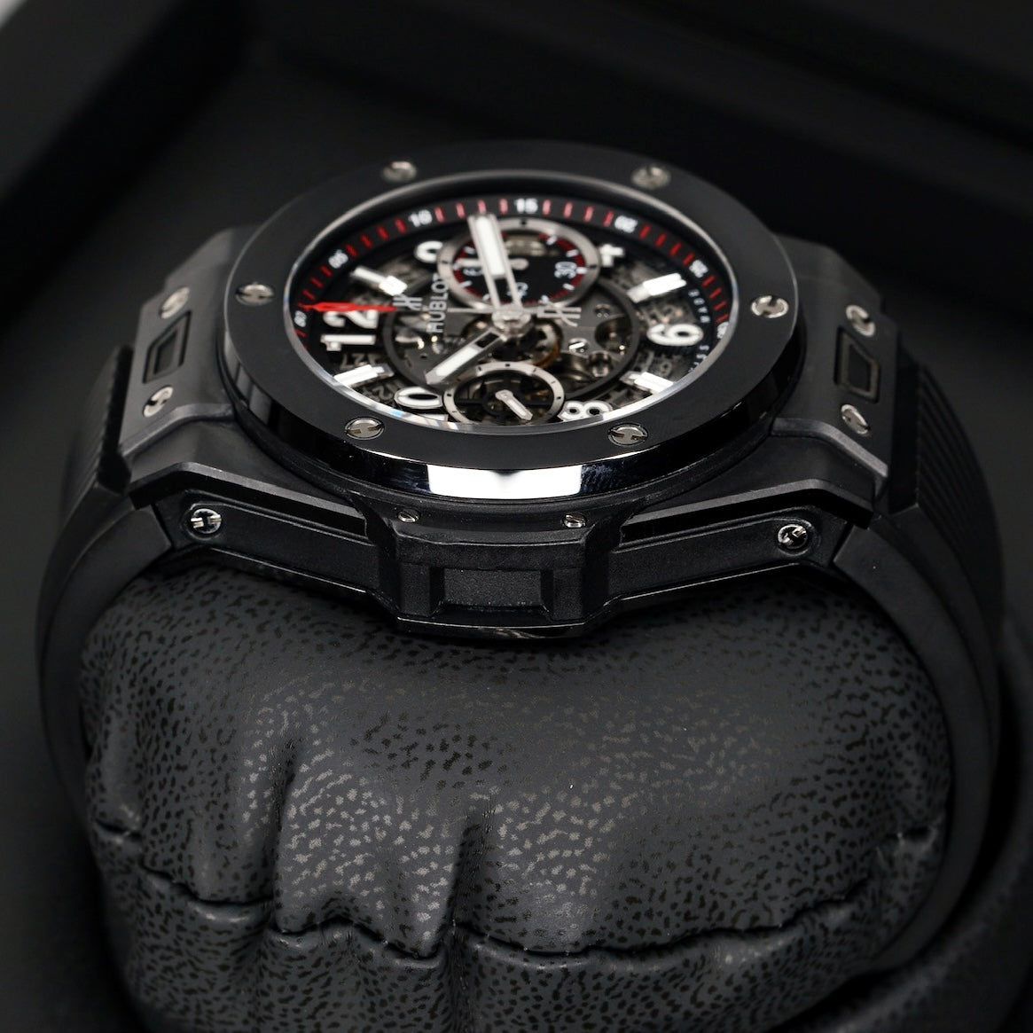 Hublot Big Bang Unico 411.CI.1170.RX Skeleton Dial Ceramic Case Rubber Strap 45mm