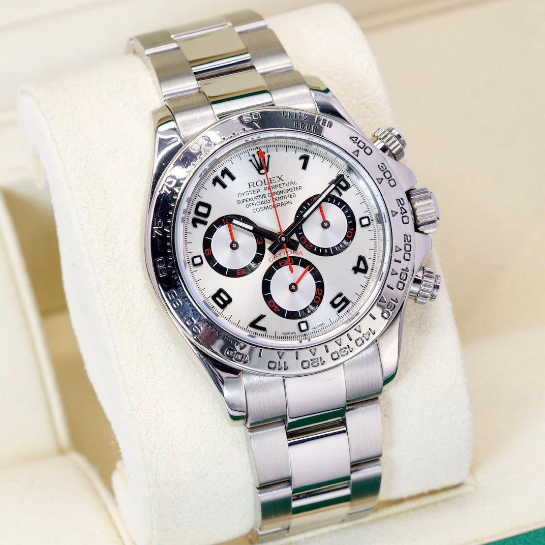 Rolex Daytona 116509 Silver Arabic Dial White Gold 40mm