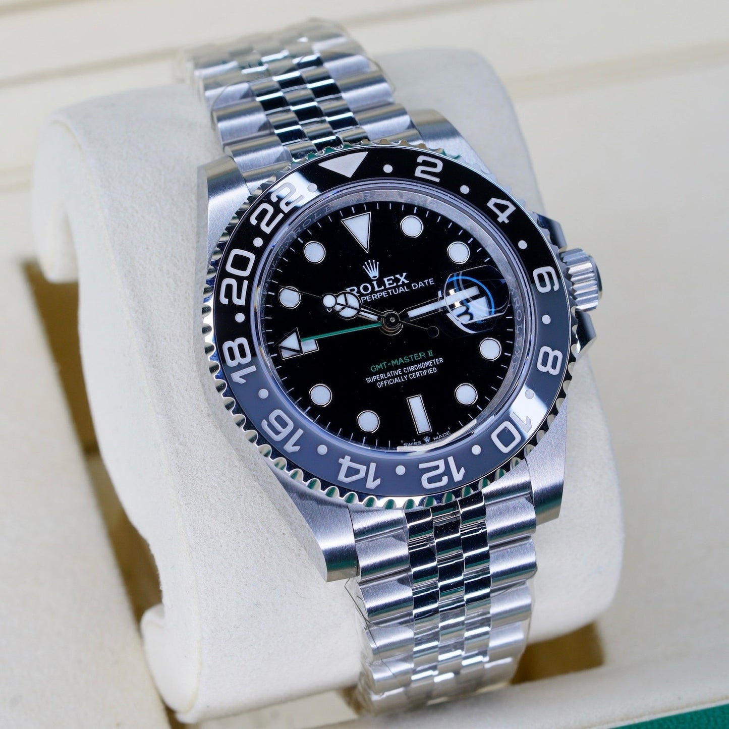 Rolex NEW 2026 GMT-Master II 126710GRNR “BRUCE WAYNE” Black Dial Grey & Black Bezel Stainless Steel 40mm