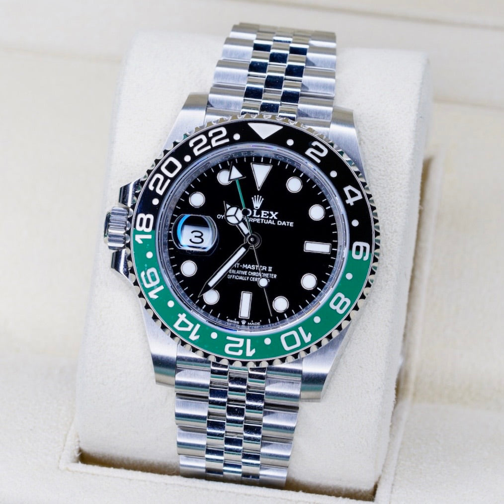 Rolex GMT-Master II 126720VTNR “SPRITE” Black Dial Green & Black Bezel Stainless Steel Jubilee 40mm 2024