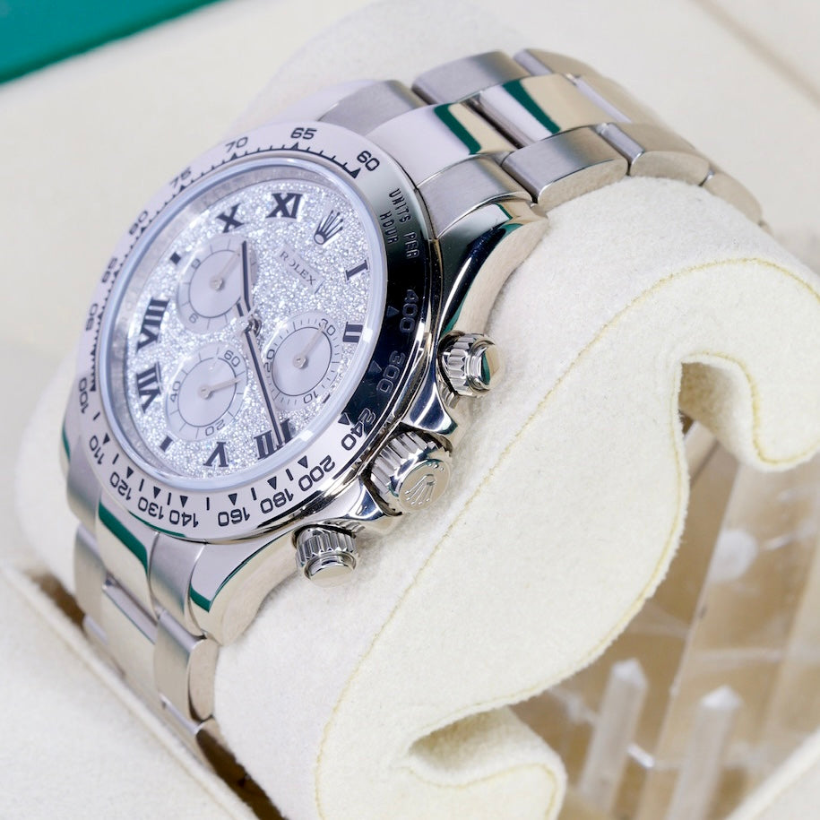 Rolex Daytona 116509 ZEA Factory Roman Pave Dial White Gold 40mm 2008