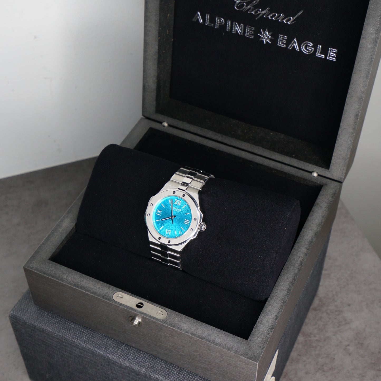 Chopard Alpine Eagle 298600-3016 “MARITIME BLUE” Turquoise Dial Stainless Steel 40mm