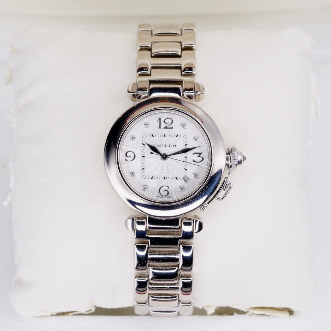Cartier Pasha Diamond Dial White Gold