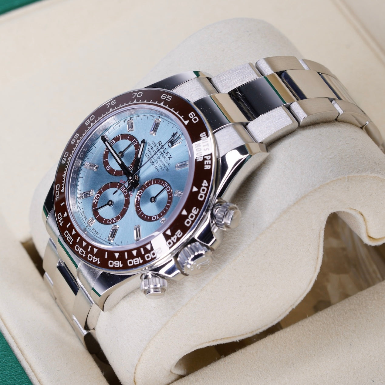Rolex Daytona 126506 “PLATONA BAGUETTE” Ice Blue Baguette Dial Platinum 40mm 2025