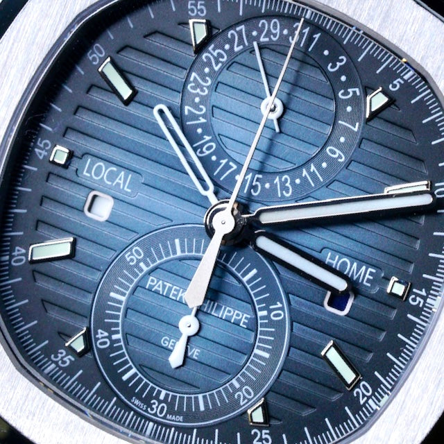 Patek Philippe Nautilus 5990/1A-001 “TRAVEL TIME” Service Blue Dial Stainless Steel 40.5mm 2018