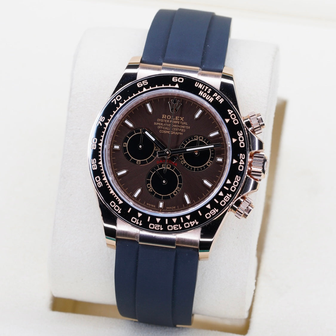 Rolex NEW 2026 Daytona 126515LN “CHOCOLATE” Brown Dial Rose Gold Oysterflex Cosmograph 40mm