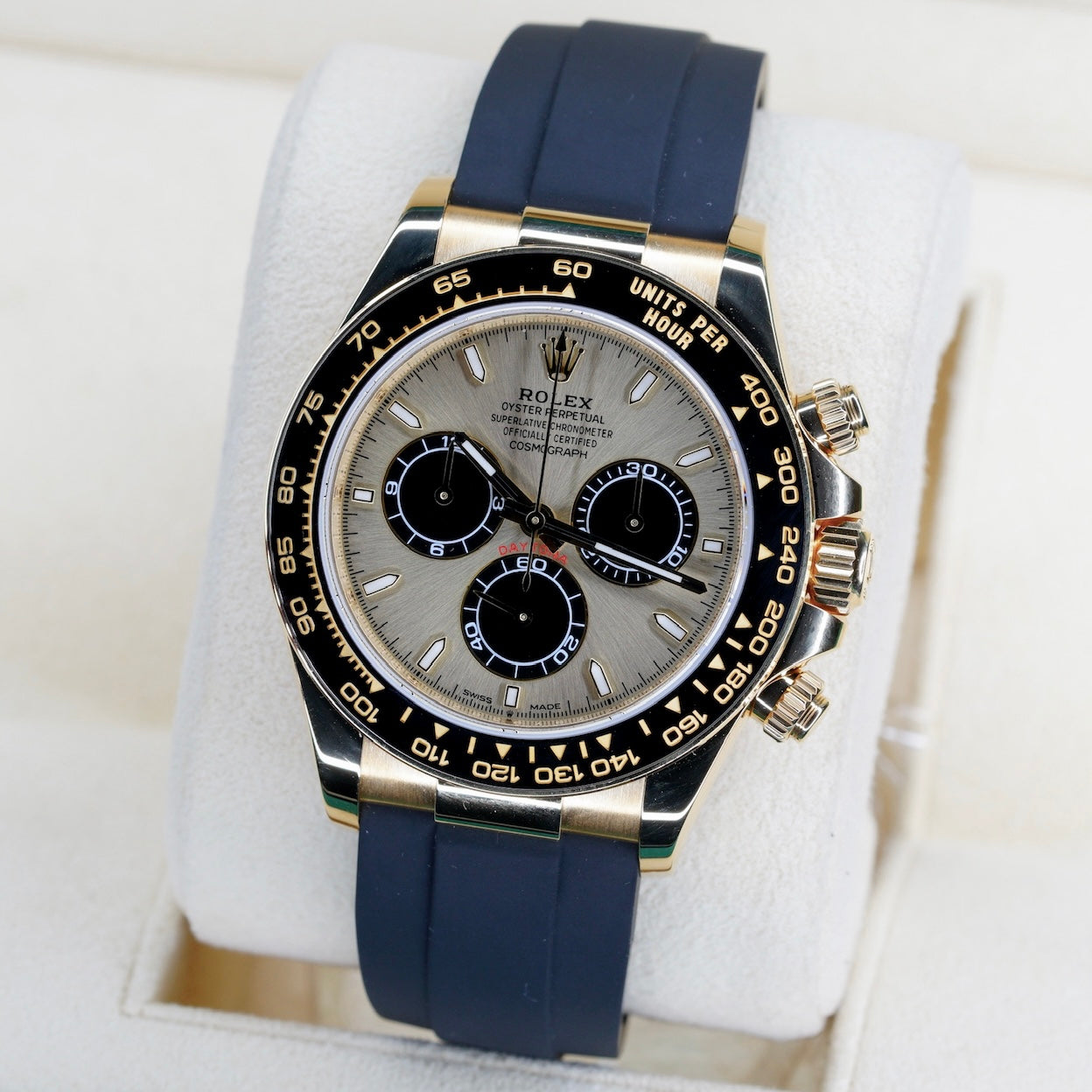 Rolex Daytona 126518LN "PIKACHU" Champagne Gold Black Sub Dials Yellow Gold Oysterflex 2023