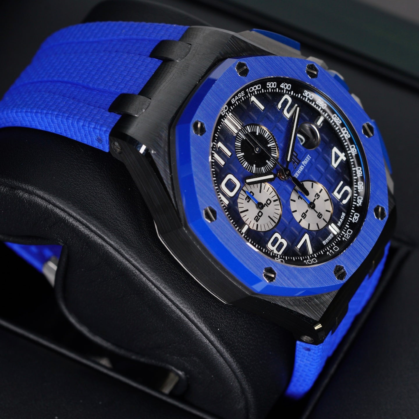 Audemars Piguet Royal Oak Offshore 26405CE.OO.A030CA.01 “TACTICAL BLUE” Blue Smoked Dial Ceramic Chronograph 44mm
