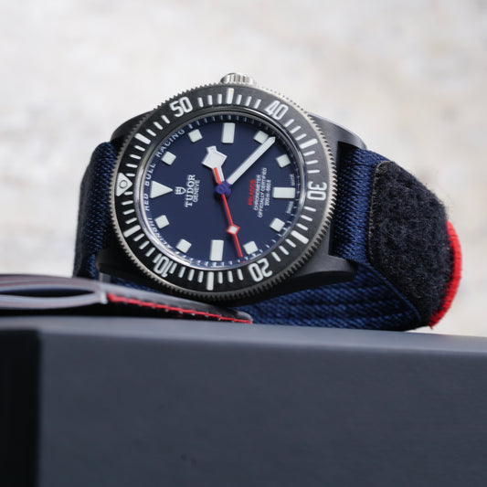 Tudor Pelagos 25707KN “RED BULL” Blue Dial Carbon Case Textile Strap 42mm 2023