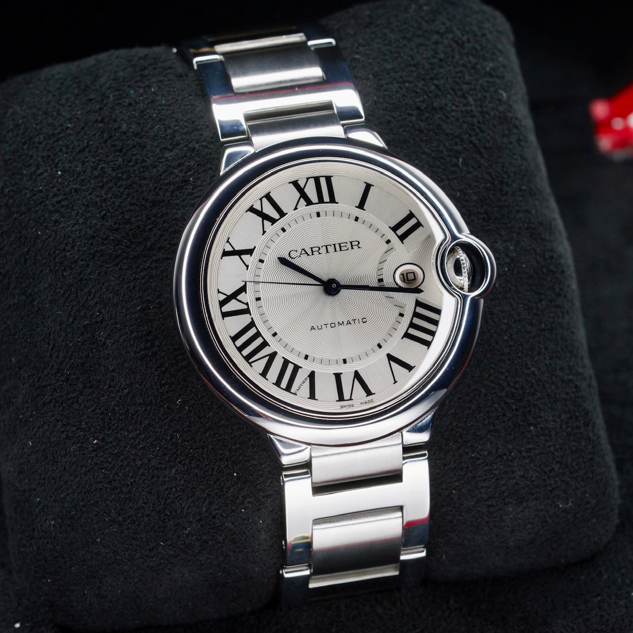 Cartier Ballon Bleu 3001 White Dial Stainless Steel 42mm