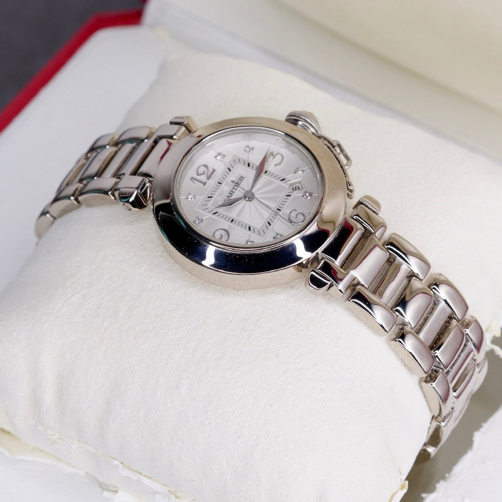 Cartier Pasha Diamond Dial White Gold