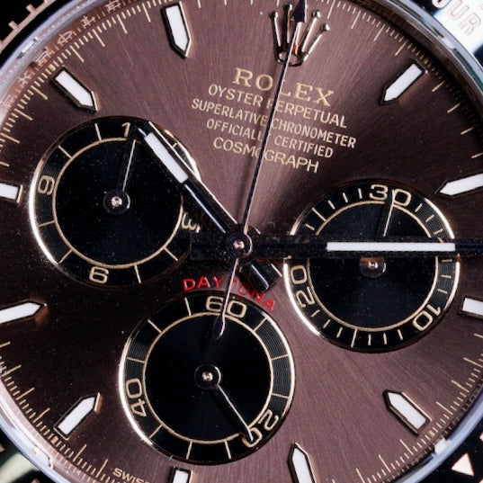 Rolex NEW 2025 Daytona 126515LN “CHOCOLATE” Brown Dial Cosmograph Rose Gold Oysterflex 40mm