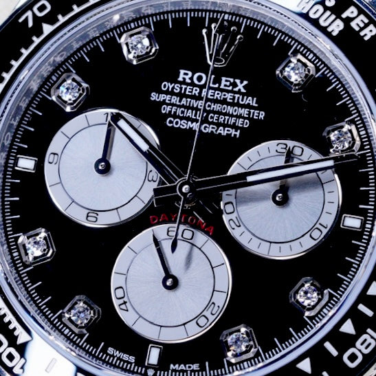 Rolex Daytona 126519 “BLACK DIAMOND” Black Diamond Dial White Gold Oysterflex 40mm 2025