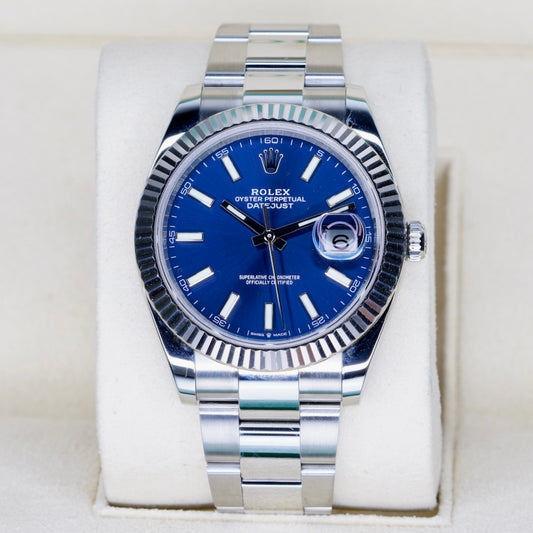 Rolex Datejust 126334 Blue Stick Dial Stainless Steel Oyster 41mm 2020